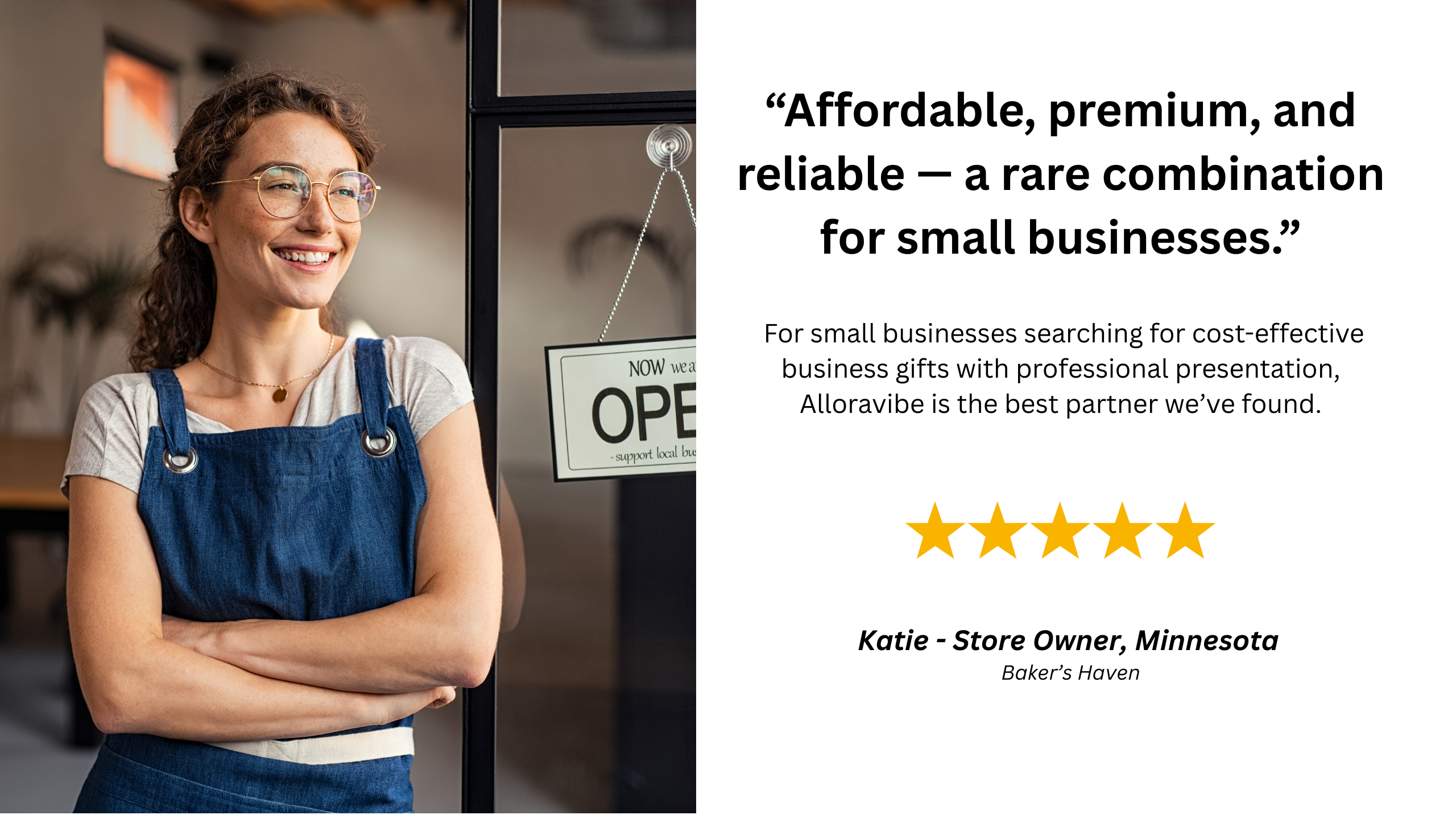 “Alloravibe has completely transformed the way we handle corporate gifting.”
As a fast-growing company in the US, we needed a reliable partner who could deliver custom corporate gifts, branded merchandise, and premium promotional products — all with quick turnaround times. Alloravibe exceeded every expectation. Their team helped us create beautifully curated client appreciation gifts and employee onboarding kits that elevated our brand instantly. The quality, presentation, and service were exceptional. We f