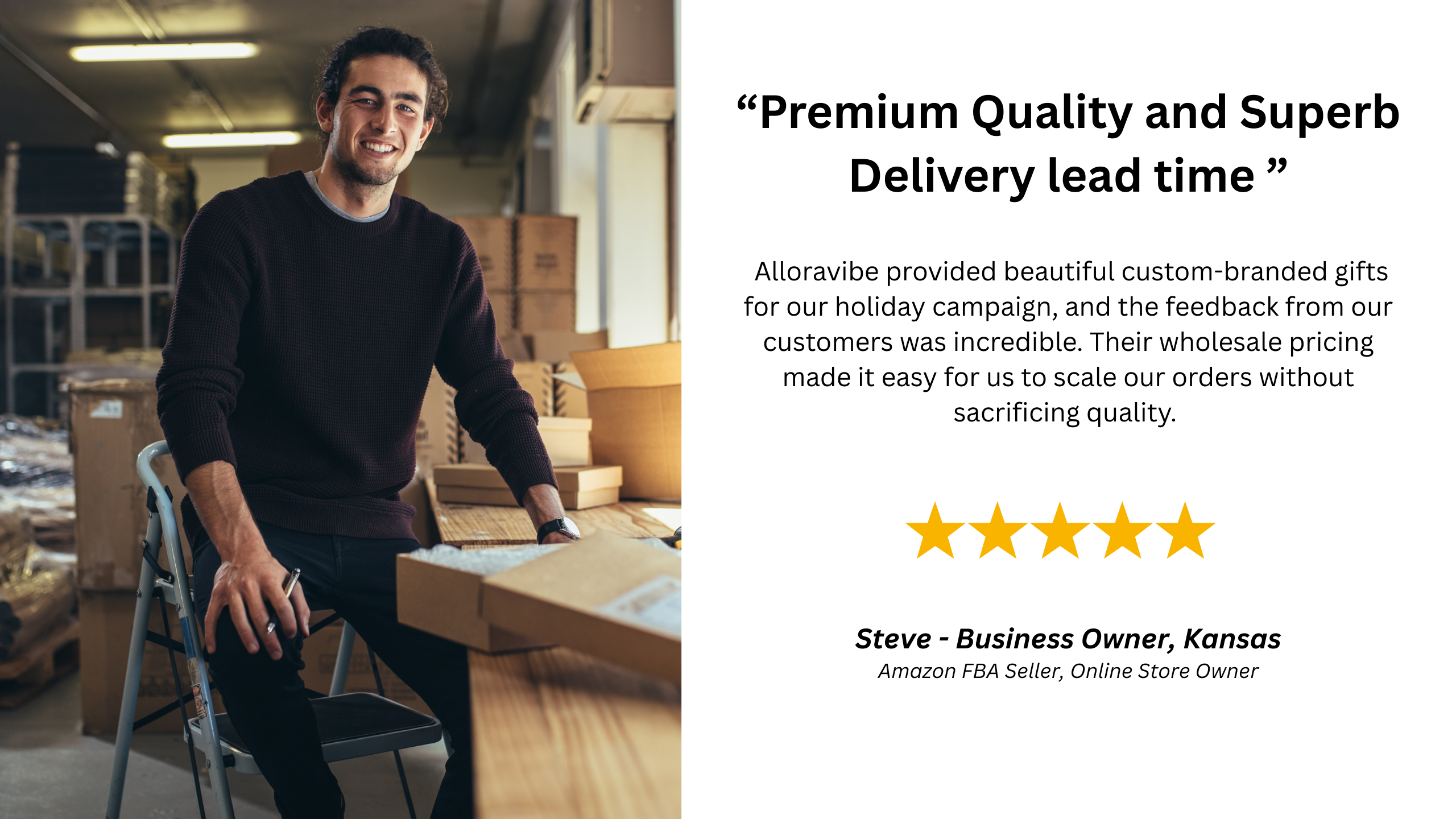 “The perfect gifting partner for growing companies.”
We needed branded merchandise for a product launch and struggled to find a supplier who understood small business constraints. Alloravibe delivered fast, worked within our budget, and offered modern, premium items that aligned with our brand. The quality exceeded expectations, and our customers were genuinely impressed. They’re now our go-to source for startup promotional gifts and event swag.